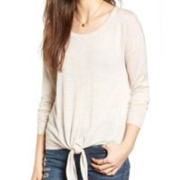 MADEWELL Modern Tie-Front Sweater S - Picture 1 of 5